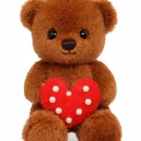 Мягкая игрушка "Мишка с сердечком" 30 см