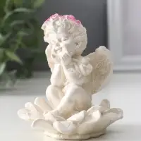 Фигура «Ангел на цветке», 8.5×7.5×7 см, перламутр