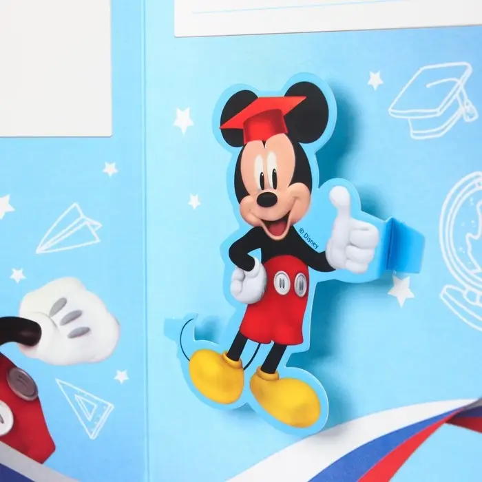 Набор на выпускной «Выпускник детского сада», медаль и диплом, Микки Маус Набор на выпускной «Выпускник детского сада», медаль и диплом, Микки Маус