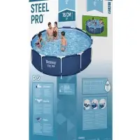 Бассейн каркасный Bestway Steel Pro 56681, 366&times;76 см, фильтр-насос, круглый