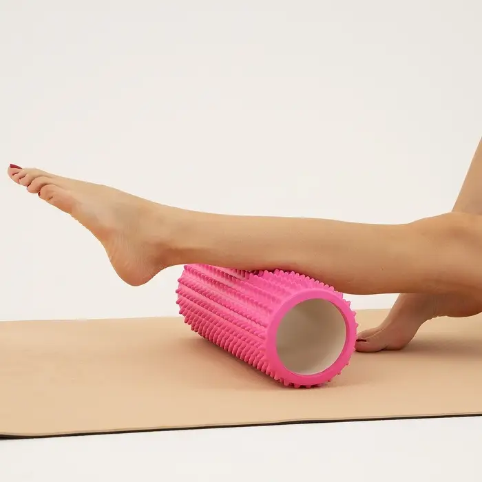 Ролик массажный Sangh, 33&times;12 см, цвет светло-розовый