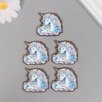 Декор для творчества дерево "Семья единорогов" 4х4,2х0,3 см Декор для творчества дерево "Семья единорогов" 4х4,2х0,3 см