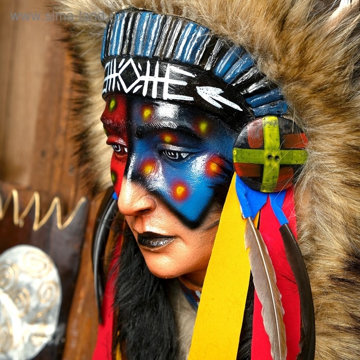 Панно Панно "Индианка Блэндина" 40х15х60 см, МИКС