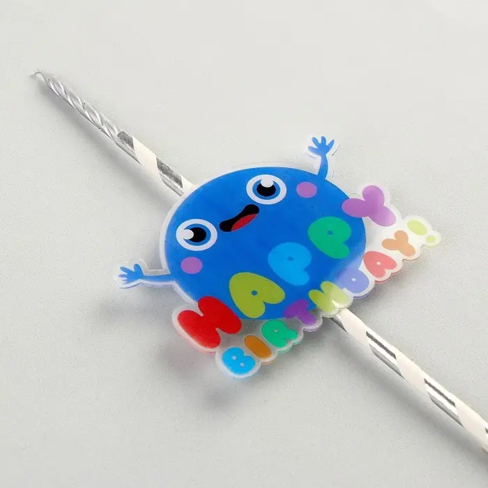 Свеча для торта «С днём рождения», 25 см Свеча для торта «С днём рождения», 25 см