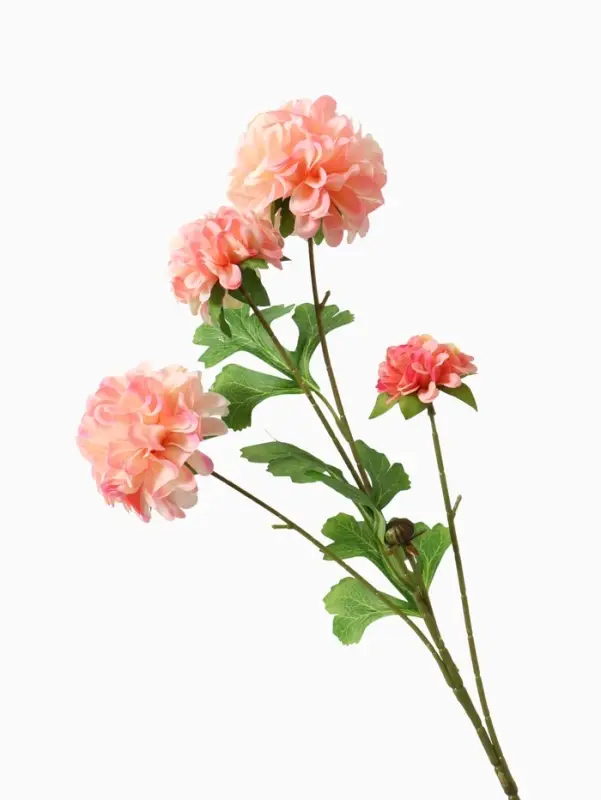 Цветы искусственные &laquo;Гортензия люкс кустовая&raquo;, h=64 см, персиковые