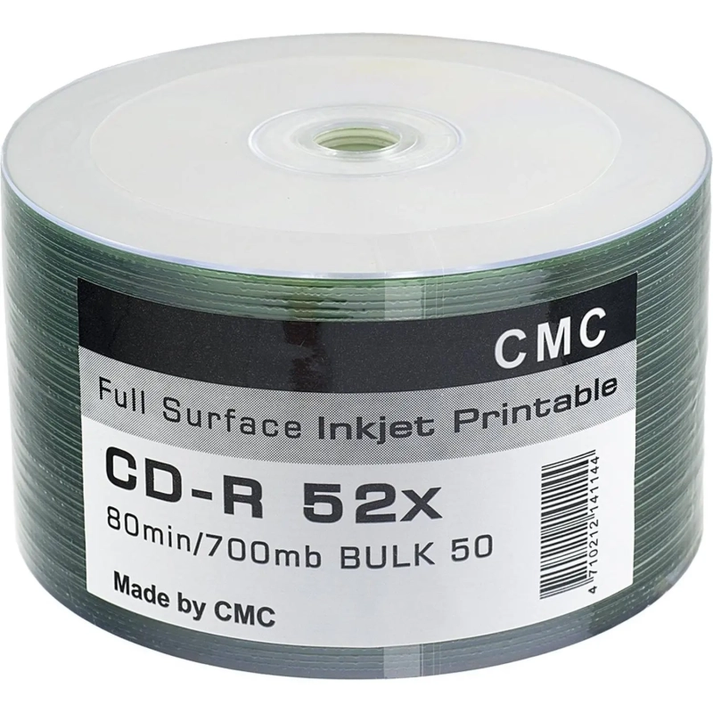 Носители информации CMC CD-R 80 52x Bulk/50 Full Ink Print