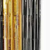 Занавес для фотозоны 1х2 м., черно-золотой Занавес для фотозоны 1х2 м., черно-золотой