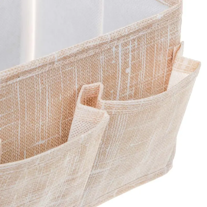 Комплект коробов тм VETTA ЛЁН, текстиль, бежевый, 25х15х12см, 2 шт