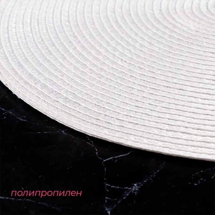 Салфетка сервировочная на стол Доляна &laquo;Лофт&raquo;, d=38 см, белая