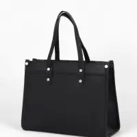 Сумка женская тоут TEXTURA на молнии, с кошельком, 30&times;10&times;24 см, чёрный