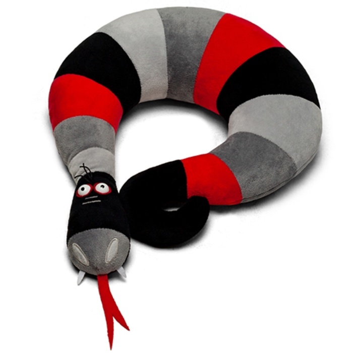 Мягкая игрушка-подушка  Мягкая игрушка-подушка "Змея Фрида", цвет красный, 40 см ЗФШ/40/кр