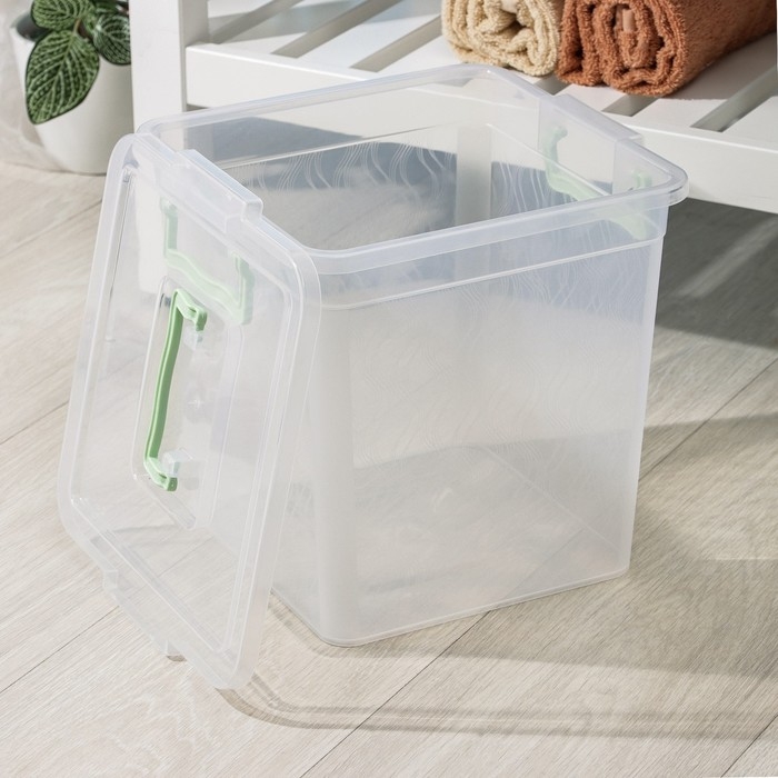 Контейнер квадратный, 12 л, цвет МИКС Контейнер квадратный, 12 л, цвет МИКС