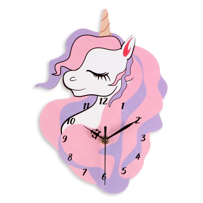 Часы настенные интерьерные   Часы настенные интерьерные  "Единорог",  24 х 25 см