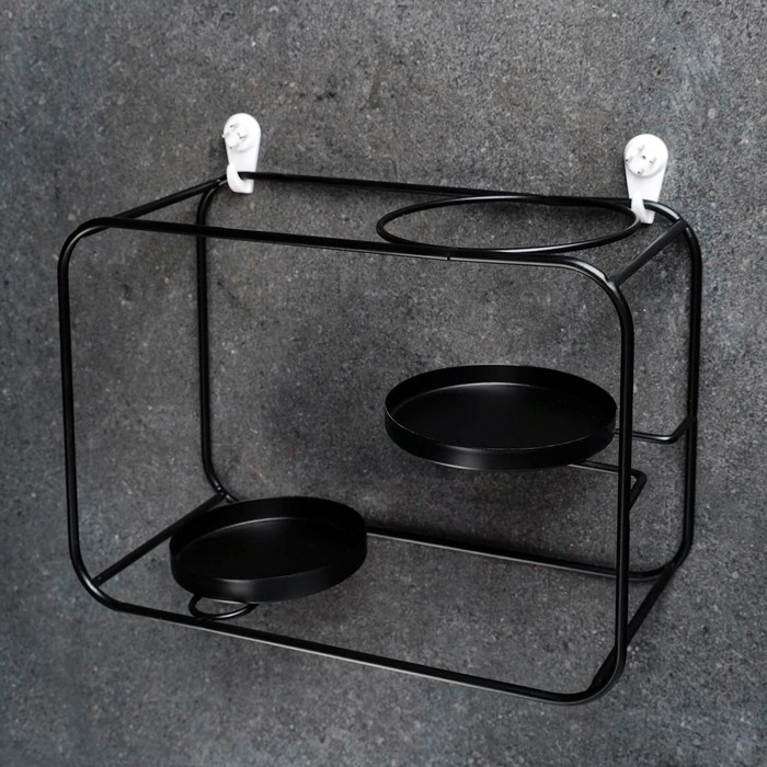 Набор горшков на подставке 2шт, 27х12х19см Набор горшков на подставке 2шт, 27х12х19см