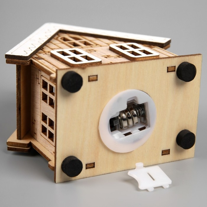 Подвеска световая Подвеска световая "Бежевый домик", 10.5х5.5х11 см, 1 LED, AG10x3 (в компл.), свечение тёплое белое