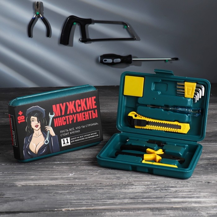 Набор инструментов в кейсе «На все случаи жизни», универсальный, 11 предметов Набор инструментов в кейсе «На все случаи жизни», универсальный, 11 предметов