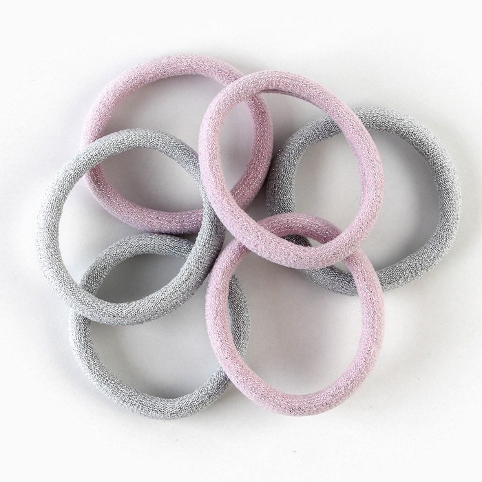 Резинки для волос новогодние «Самая милая» на Новый год, набор 6 шт, d = 4 см Резинки для волос новогодние «Самая милая» на Новый год, набор 6 шт, d = 4 см