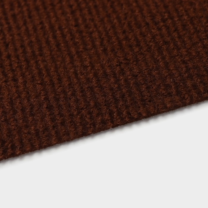 Коврик придверный Доляна My home, 50×80 см, влаговпитывающий, светящийся в темноте, цвет коричневый