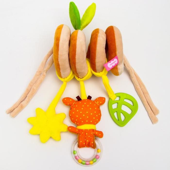 Растяжка - спираль «Олененок Бемби», прорезыватель, пищалка, погремушка, р-р 12-56 Растяжка - спираль «Олененок Бемби», прорезыватель, пищалка, погремушка, р-р 12-56