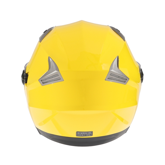 Шлем открытый с двумя визорами, размер S (55-56), модель - BLD-708E, желтый глянцевый Шлем открытый с двумя визорами, размер S (55-56), модель - BLD-708E, желтый глянцевый