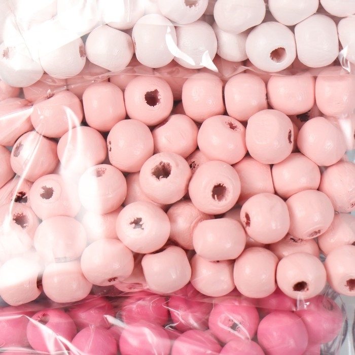 Набор бусины для творчества дерево Набор бусины для творчества дерево "Пыльная роза" d-0,8 см, 4 цвета х 15 гр