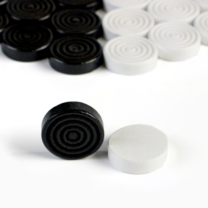 Шашки из дерева 24 шт, 2.5 х 0.6 см Шашки из дерева 24 шт, 2.5 х 0.6 см