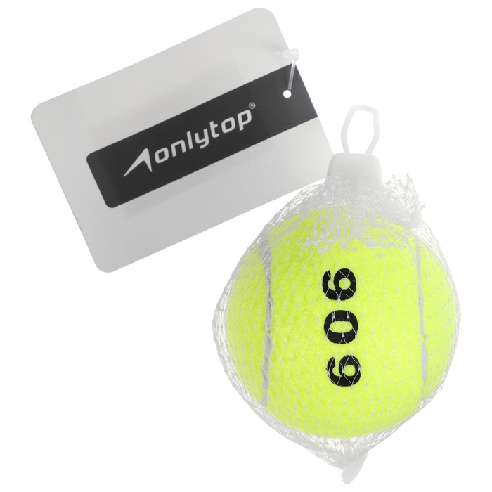 Мяч для большого тенниса ONLYTOP №909, тренировочный Мяч для большого тенниса ONLYTOP №909, тренировочный