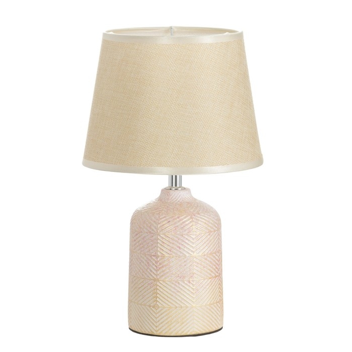 Настольная лампа Настольная лампа "Джина" Е14 40Вт бежевый 20х20х33 см RISALUX