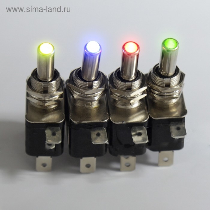 Тумблер, без крышки с LED-подсветкой, МИКС Тумблер, без крышки с LED-подсветкой, МИКС