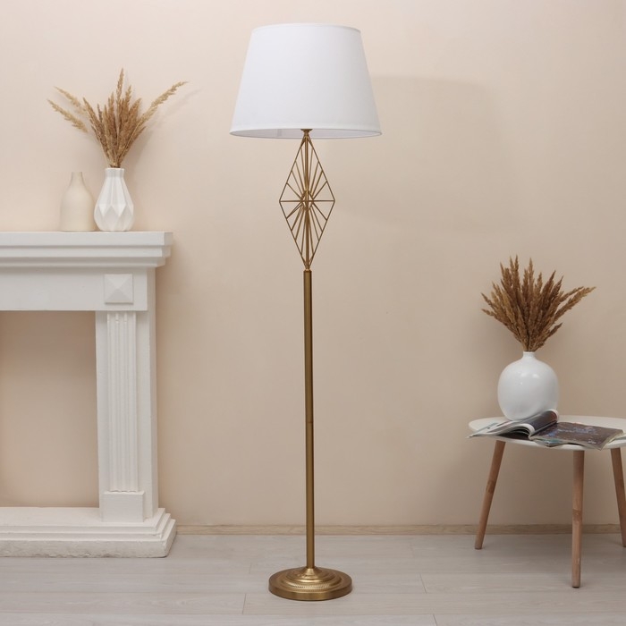Торшер 19111/1 E27 40Вт бронза-золото 45х45х168 см