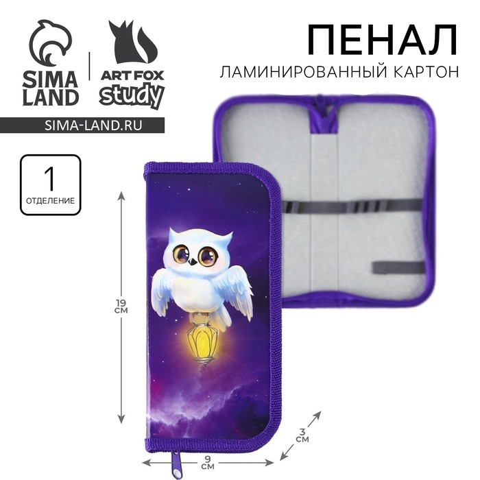Пенал школьный 1 секция 90 х 190 лам.карт ПО-03 «1 сентября: Совушка» Пенал школьный 1 секция 90 х 190 лам.карт ПО-03 «1 сентября: Совушка»