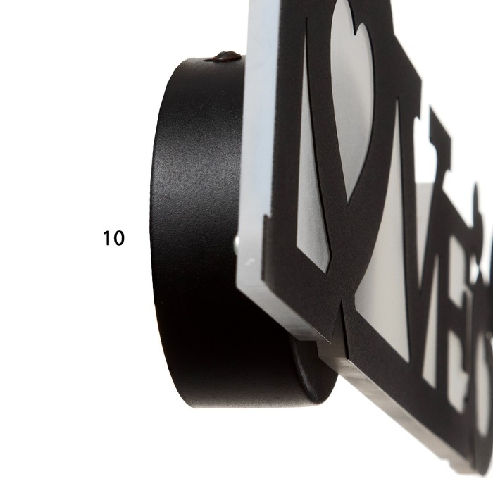 Бра 2509/1 LED 12Вт 3000К черный 40х12 см