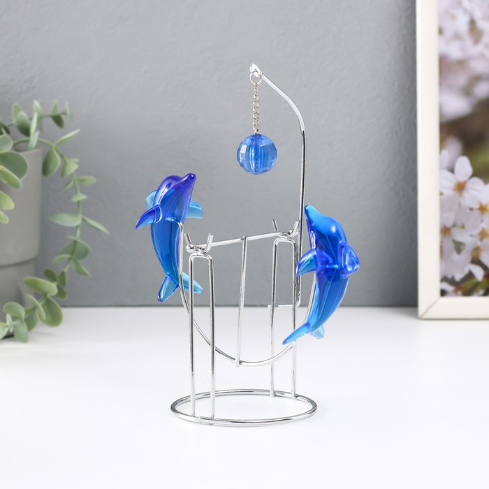 Маятник Маятник "Дельфины" друг напротив друга с шариком 9 х 15 х 19,5 см