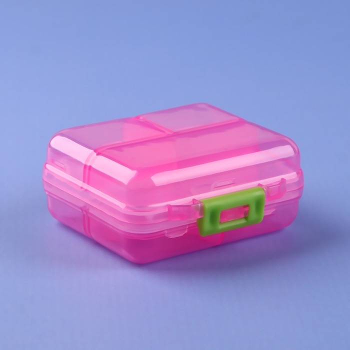 Таблетница «Трансформер», 7,8 × 7 × 3,5 см, 7 секций, цвет МИКС Таблетница «Трансформер», 7,8 × 7 × 3,5 см, 7 секций, цвет МИКС