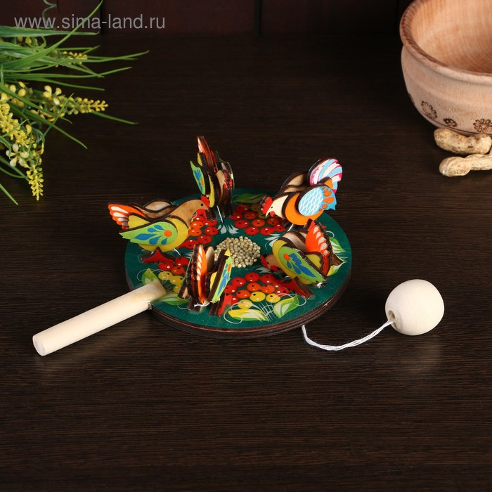 Сувенир Сувенир "Курицы клюющие", d=13 см микс