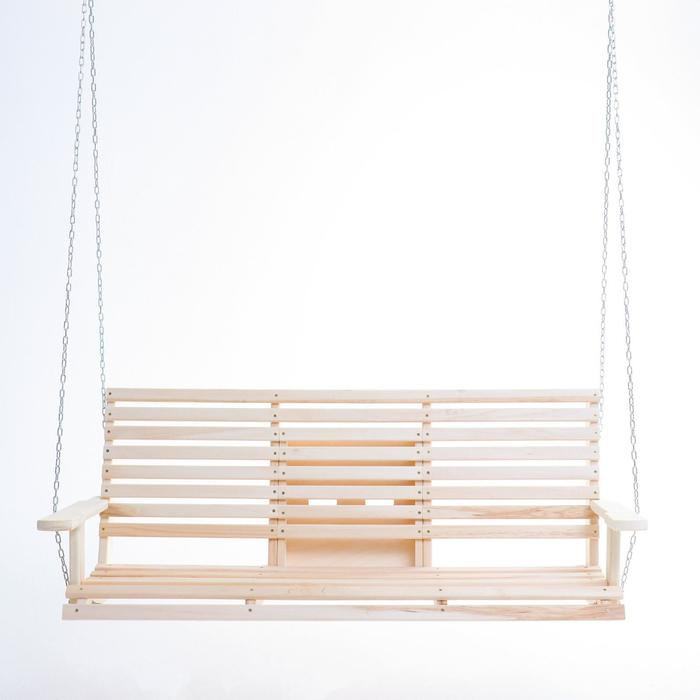 Скамейка-качель двухместная с выдвижным подлокотником подвесная Скамейка-качель двухместная с выдвижным подлокотником подвесная