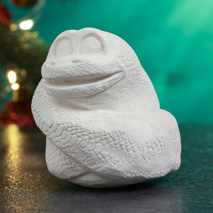 Новый год. Символ 2025. Фигура для раскраски  Новый год. Символ 2025. Фигура для раскраски "Змея Терсита" 8х6см