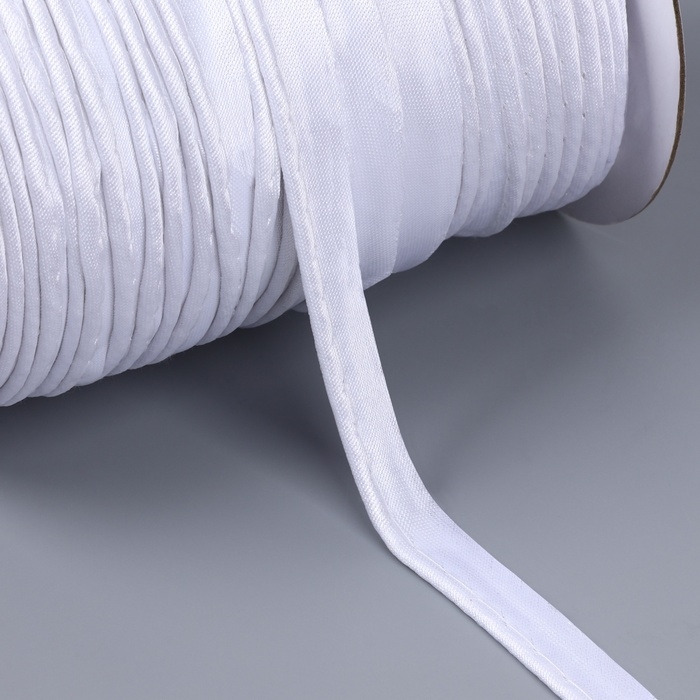 Кант атласный, 12 мм, 65 ± 1 м, цвет белый Кант атласный, 12 мм, 65 ± 1 м, цвет белый