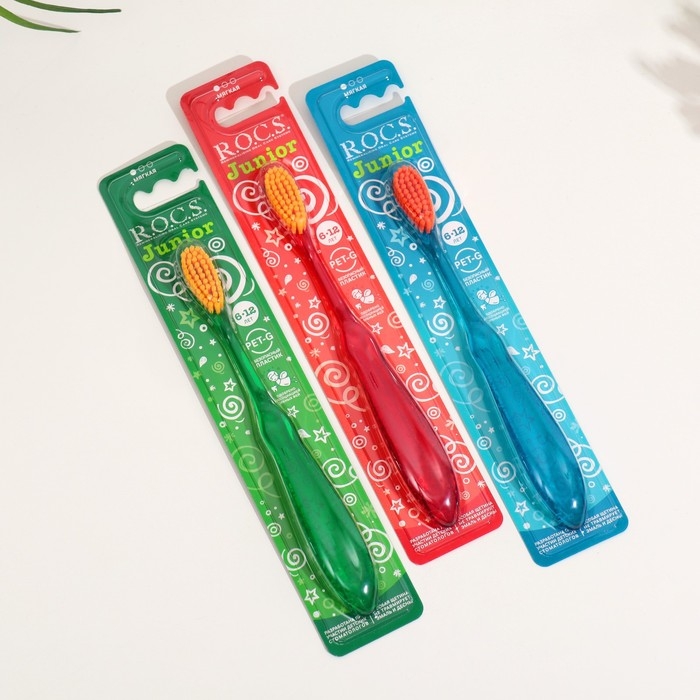 Зубная щётка R.O.C.S Junior для детей от 6 до 12 лет, мягкая Зубная щётка R.O.C.S Junior для детей от 6 до 12 лет, мягкая