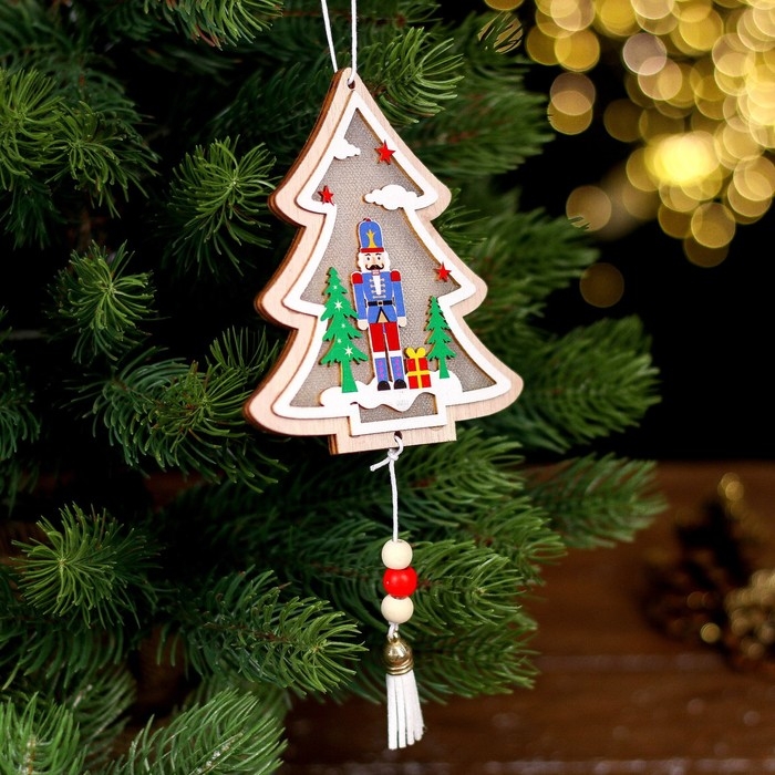 Новогодний декор с подсветкой «Щелкунчик» 11 × 1 × 12 см Новогодний декор с подсветкой «Щелкунчик» 11 × 1 × 12 см