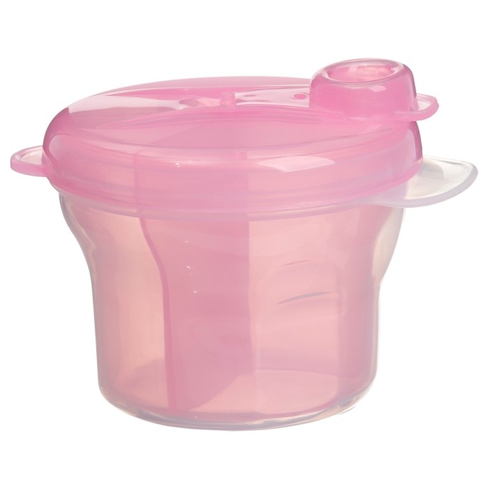 Контейнер для хранения детского питания, 3 секции по 75 мл., 9,5х8,5 см., 225 мл., цвет розовый Контейнер для хранения детского питания, 3 секции по 75 мл., 9,5х8,5 см., 225 мл., цвет розовый