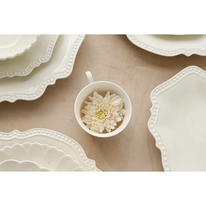 Кружка фарфоровая Magistro «Сюита», 250 мл, цвет белый Кружка фарфоровая Magistro «Сюита», 250 мл, цвет белый