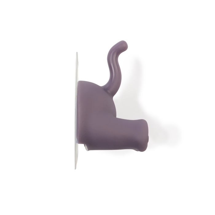 Крючок самоклеящийся CAPPIO MUMURING, однорожковый, фиолетовый Крючок самоклеящийся CAPPIO MUMURING, однорожковый, фиолетовый