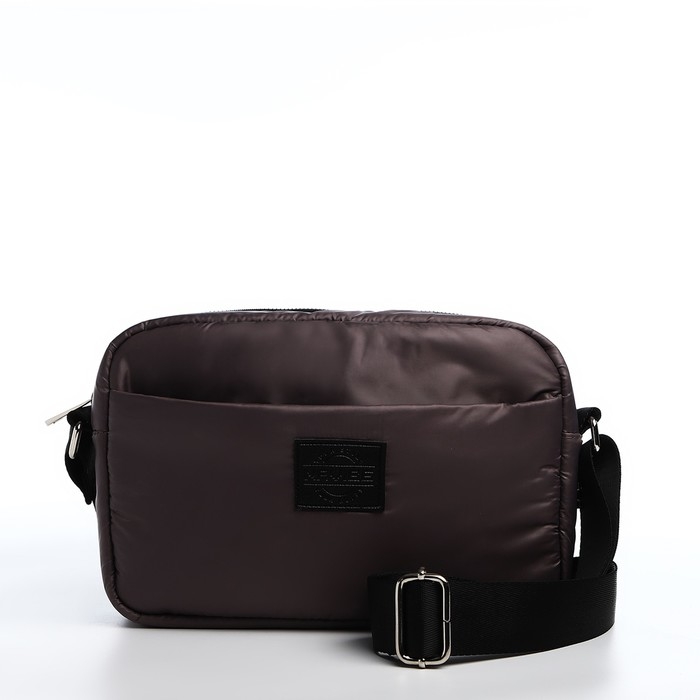 Сумка кросс-боди на молнии, цвет коричневый Сумка кросс-боди на молнии, цвет коричневый