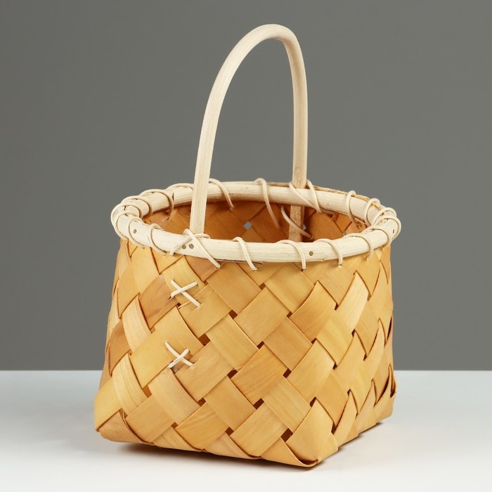 Корзина плетеная, D16 x 12/22,5 см, секвойя Корзина плетеная, D16 x 12/22,5 см, секвойя