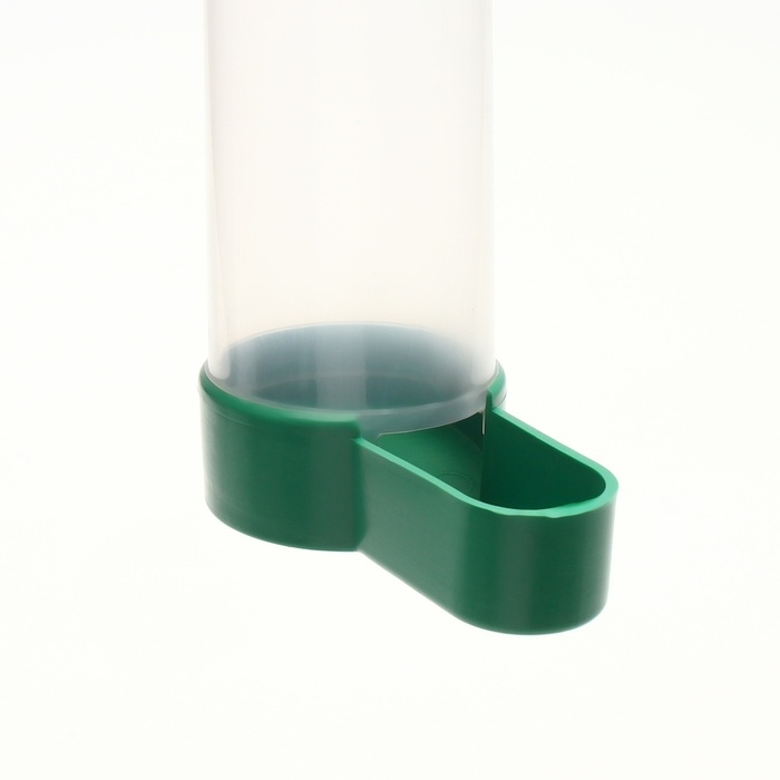 Поилка/кормушка для птиц с крышкой 4 х 13 см, 150 мл, зелёная Поилка/кормушка для птиц с крышкой 4 х 13 см, 150 мл, зелёная