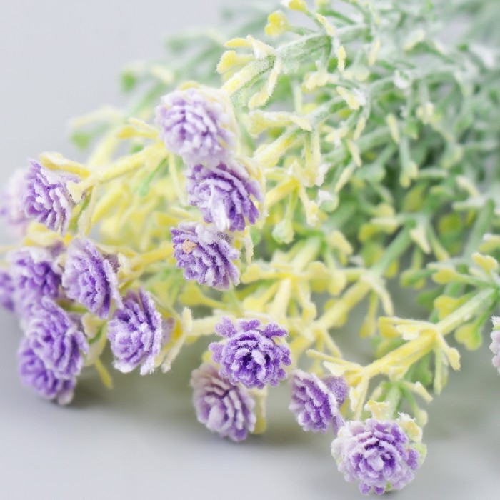 Цветы для декорирования Цветы для декорирования "Гвоздика Шабо" сиреневый 1 букет=6 головок 17 см