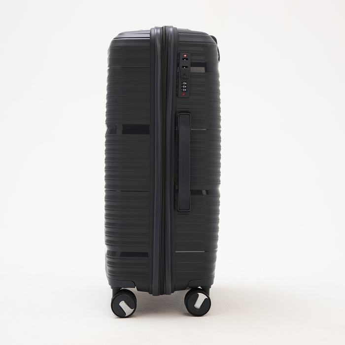 Чемодан средний 69 л (M), отдел на молнии, кодовый замок, 4 колеса, цвет тёмно-серый Чемодан средний 69 л (M), отдел на молнии, кодовый замок, 4 колеса, цвет тёмно-серый