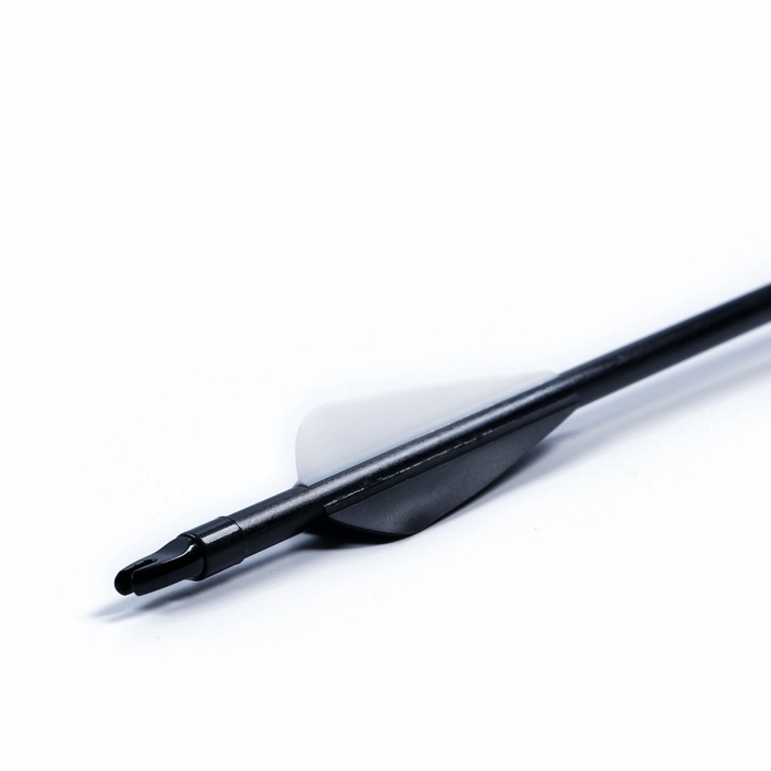 Набор стрел для лука 3 шт, стекловолокно, черная, оперение - черное, 80 см Набор стрел для лука 3 шт, стекловолокно, черная, оперение - черное, 80 см