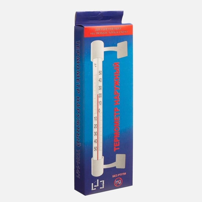 Термометр, градусник уличный, на окно, на липучке, от -50°С до +50°С, 21 х 6.5 см Термометр, градусник уличный, на окно, на липучке, от -50°С до +50°С, 21 х 6.5 см